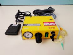 EFD 800E Precision Paste Fluid Dispenser and Foot Switch, serial number 613450 (Ref: WA10152)