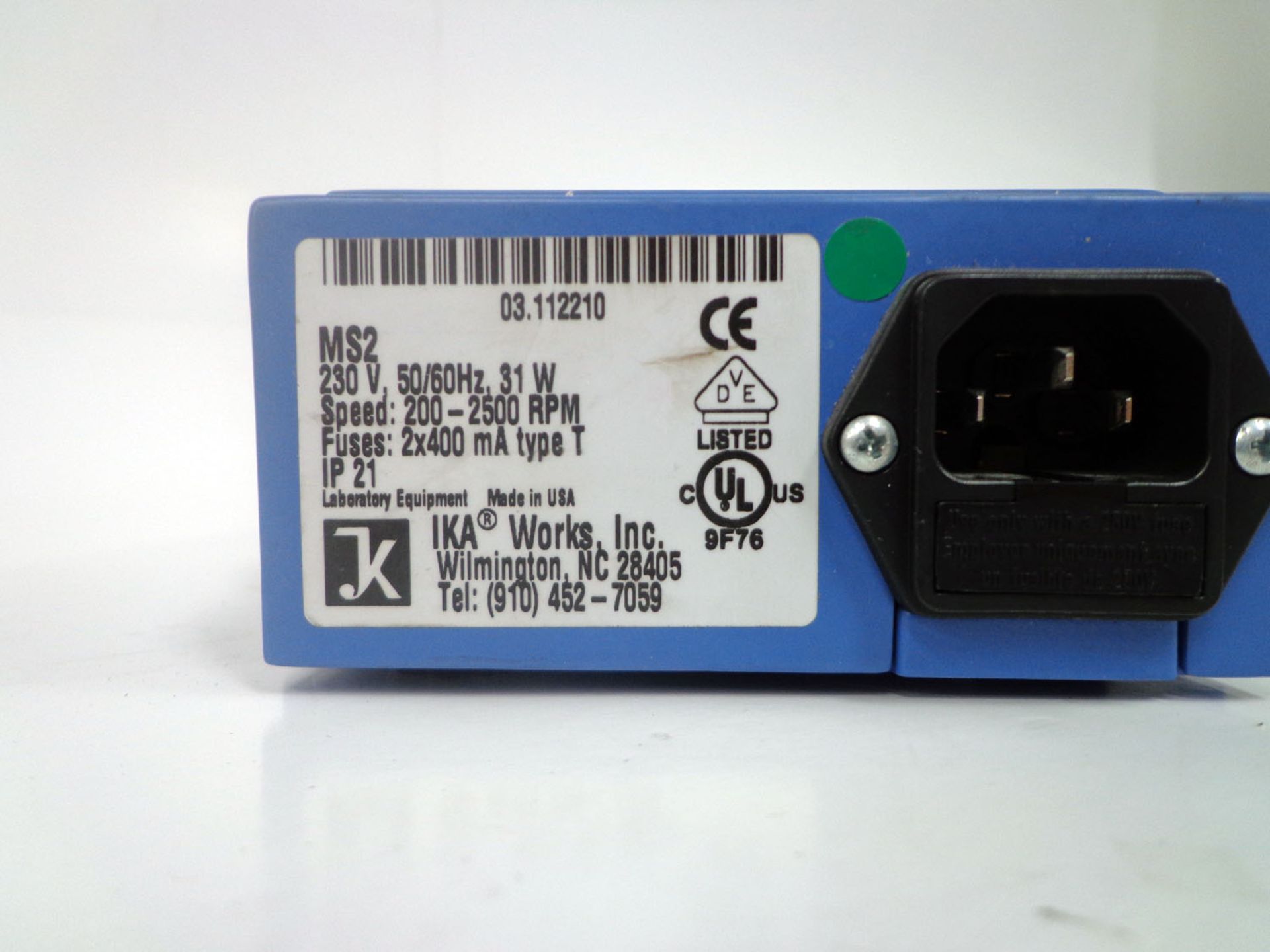 IKA MS2 Minishaker, serial number 3.11221 (Ref: WA10617) - Image 5 of 5