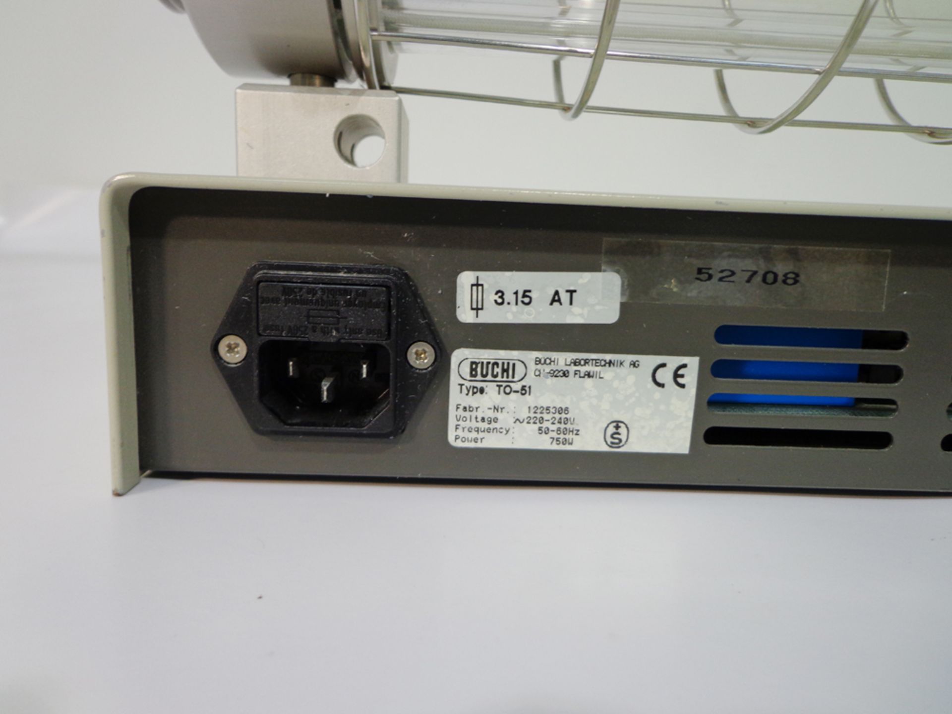 Buchi TO-51 Glass Titrator Oven, serial number 1225306 (Ref: WA11737) - Image 4 of 7