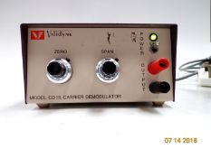 3 x Validyne Model CD15 Carrier Demodulator, serial numbers 118176, 118165, 118171 (Ref: WA11005)