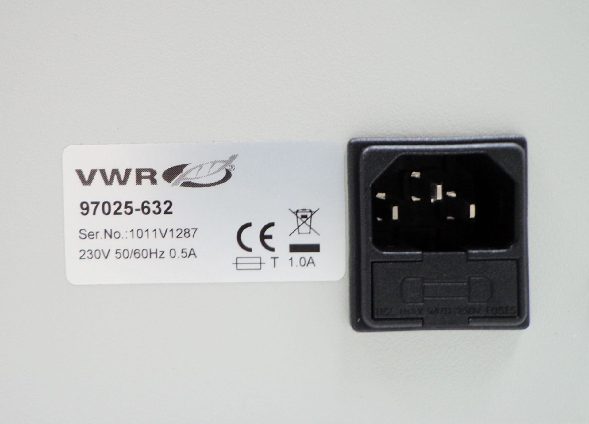 VWR Mini Incubator Model 97025-632, serial number 1011V1287 (Ref: WA11707) - Image 7 of 7