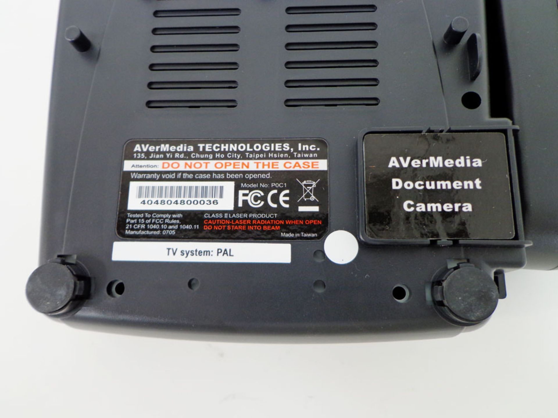 AverMedia AverVision 110 Document Camera, serial number 4048048000036 (Ref: WA12144) - Image 7 of 7