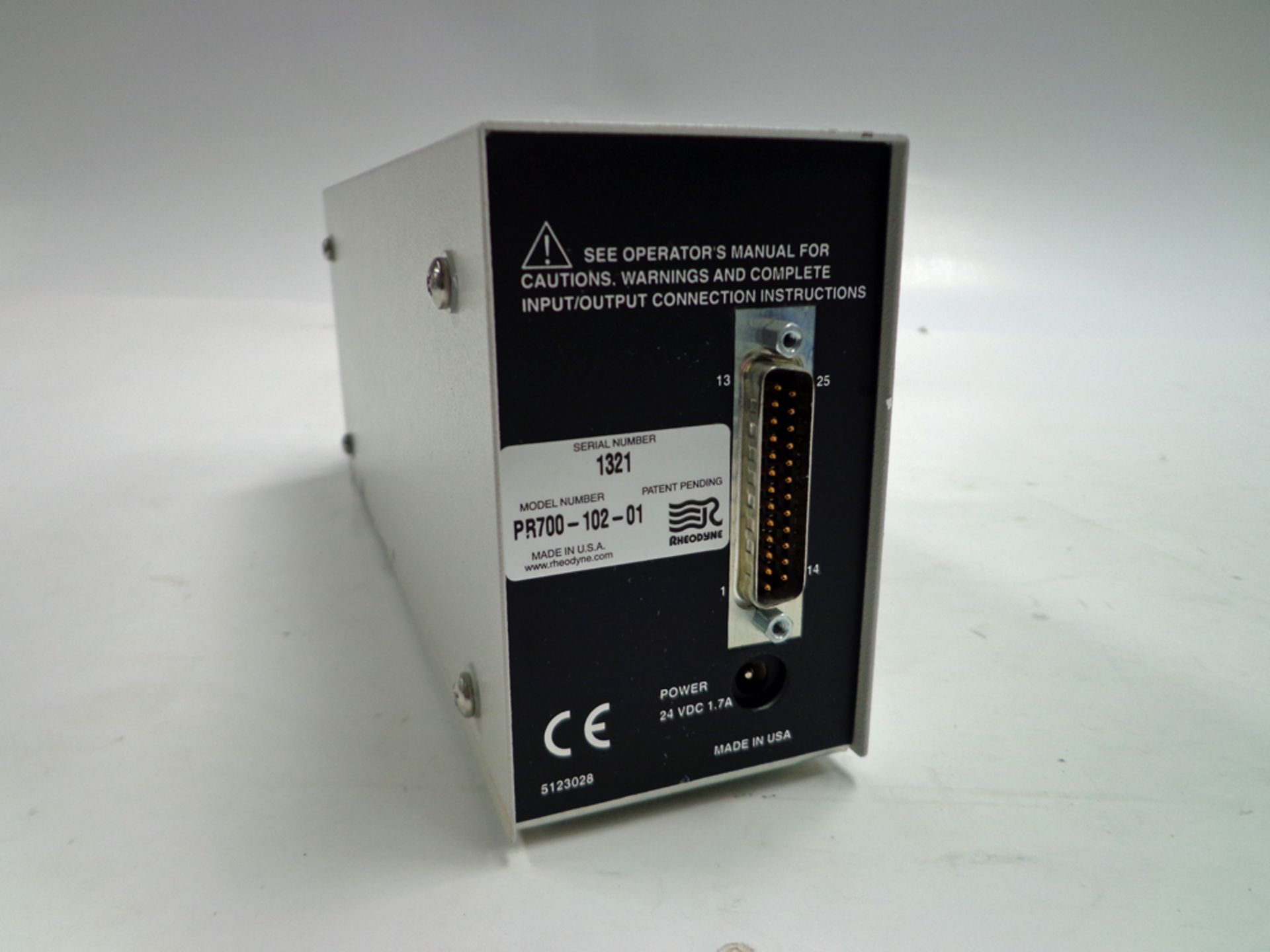 Rheodyne Labpro Valve Controller PR100-106-02, serial number 1321 (Ref: WA11001) - Image 6 of 6