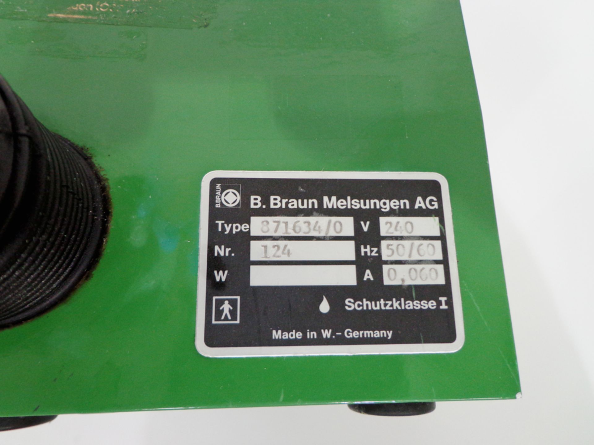 B Braun Perfusor Secura Syringe Driver Infusion Syringe Pump, Type 871634/0, serial number 124 (Ref: - Image 6 of 6