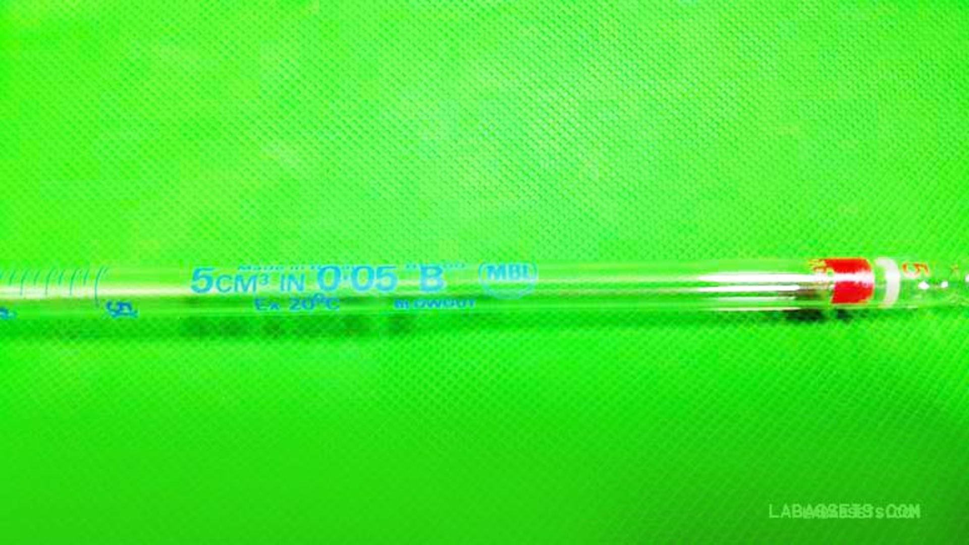 Chromatography Lab Glass Tube Column 5CM3 IN 0p05 B MBL (Ref: WA10674) - Image 3 of 3