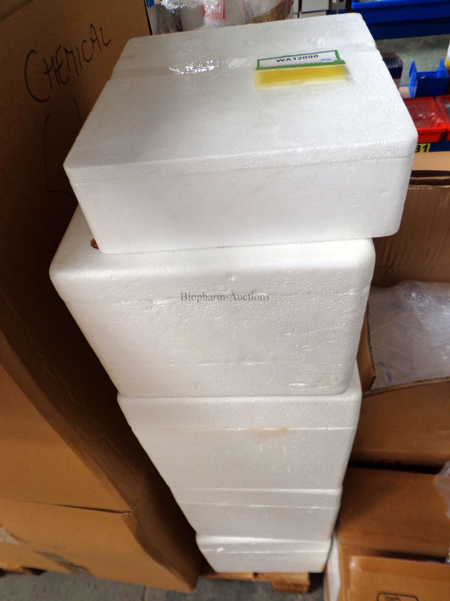 5 x Polystyrene packing containers (Re: WA12090)