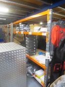 Two bays of adjustable boltless racking (as lotted), approx 1800 x 3000 x 850mm per bay