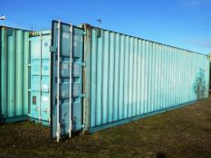 40ft shipping type container, manufacturer no: BS99-03526, year: 1999. (Please note: this lot cannot