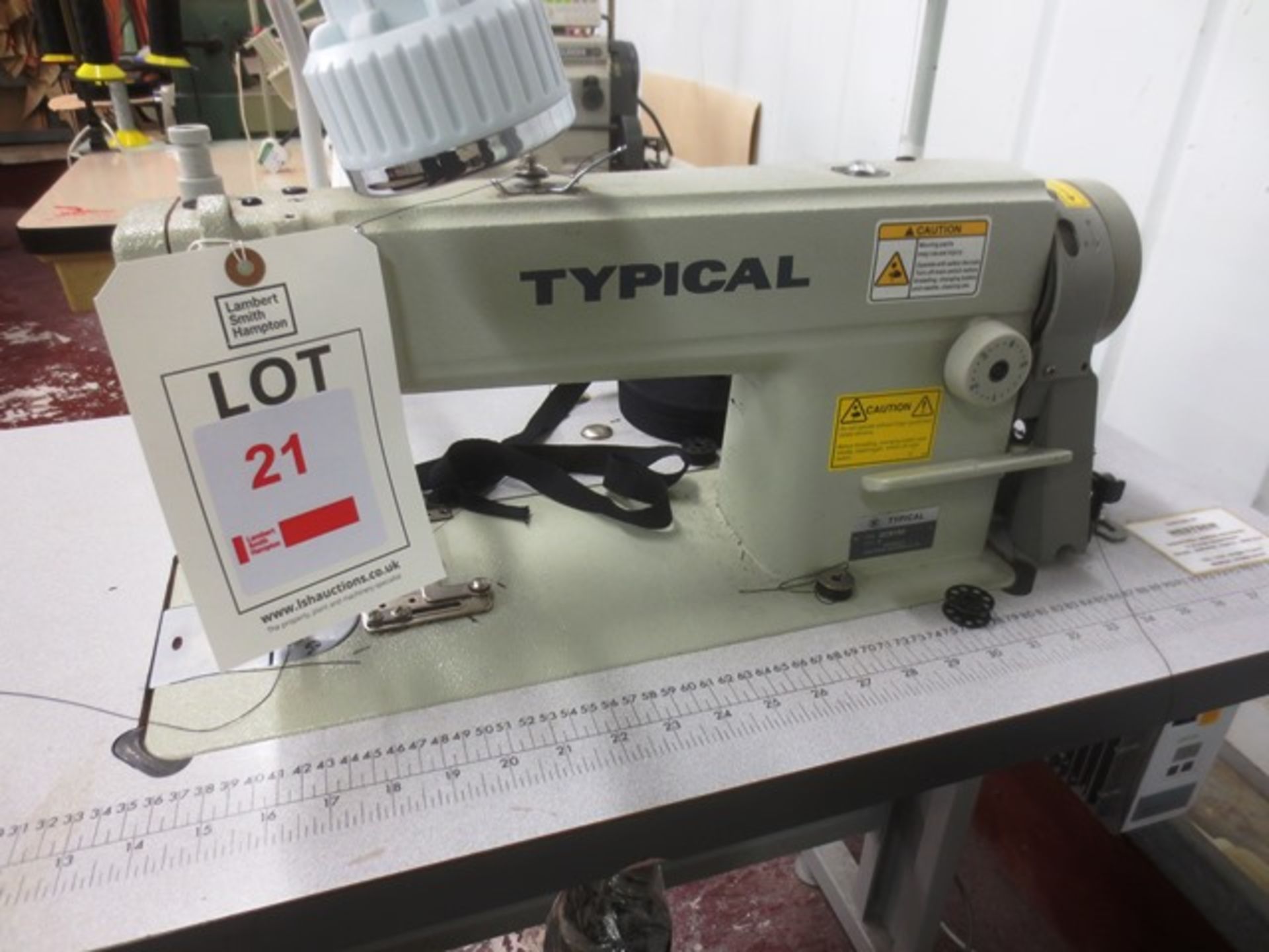 Typical GC6160 flat bed single needle sewing machine, serial no: 220300077, ZJTZ-LH control - Image 2 of 2