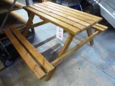 Timber A frame picnic bench