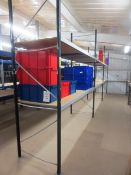 Three bays of adjustable boltless racking (as lotted), approx 2800 x 2700 x 900mm per bay