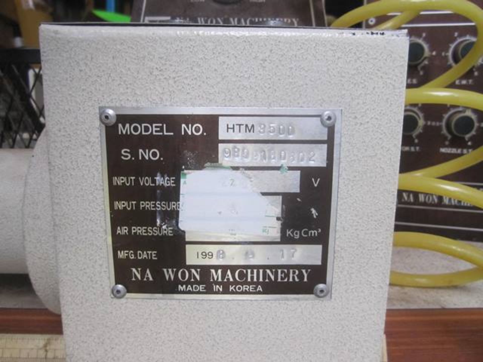 NA Won Machinery Golden Master HTM-3500 hot air seaming machine, serial no: 980918602 (1998) (out of - Image 4 of 4