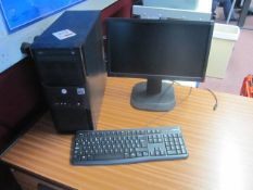 Desk Pentium PC, with flat screen monitor, keyboard