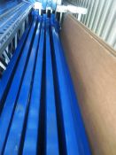 Approx ten 2600mm adjustable boltless racking uprights and quantity of 1750mm cross members (