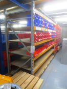 Three bays of adjustable boltless racking (as lotted), approx 1800 x 3000 x 850mm per bay