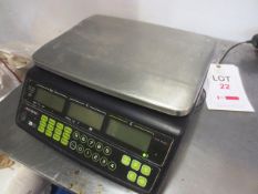 Avery Berkel FX50 15kg electronic bench scale, 240v