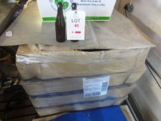 Pallet of 330m Amber Victory MCB Crown bottles and part used box of caps