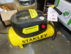 Stanley mobile air compressor set, 1.5hp 24 litre, 8 bar