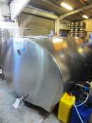 Meko Holland stainless steel chilled jacketed horizontal cylindrical fermentation storage tank,