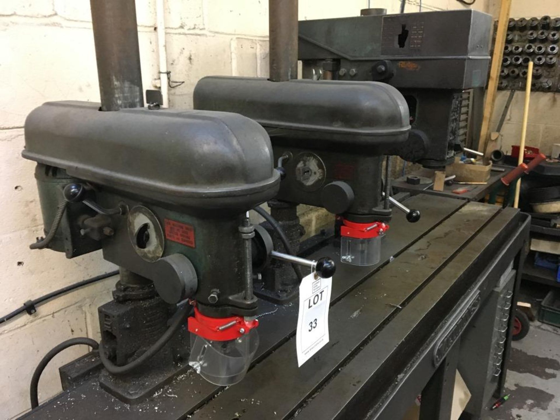 Meddings T slot bench and three drill heads. A work Method Statement and Risk Assessment must be - Image 2 of 2