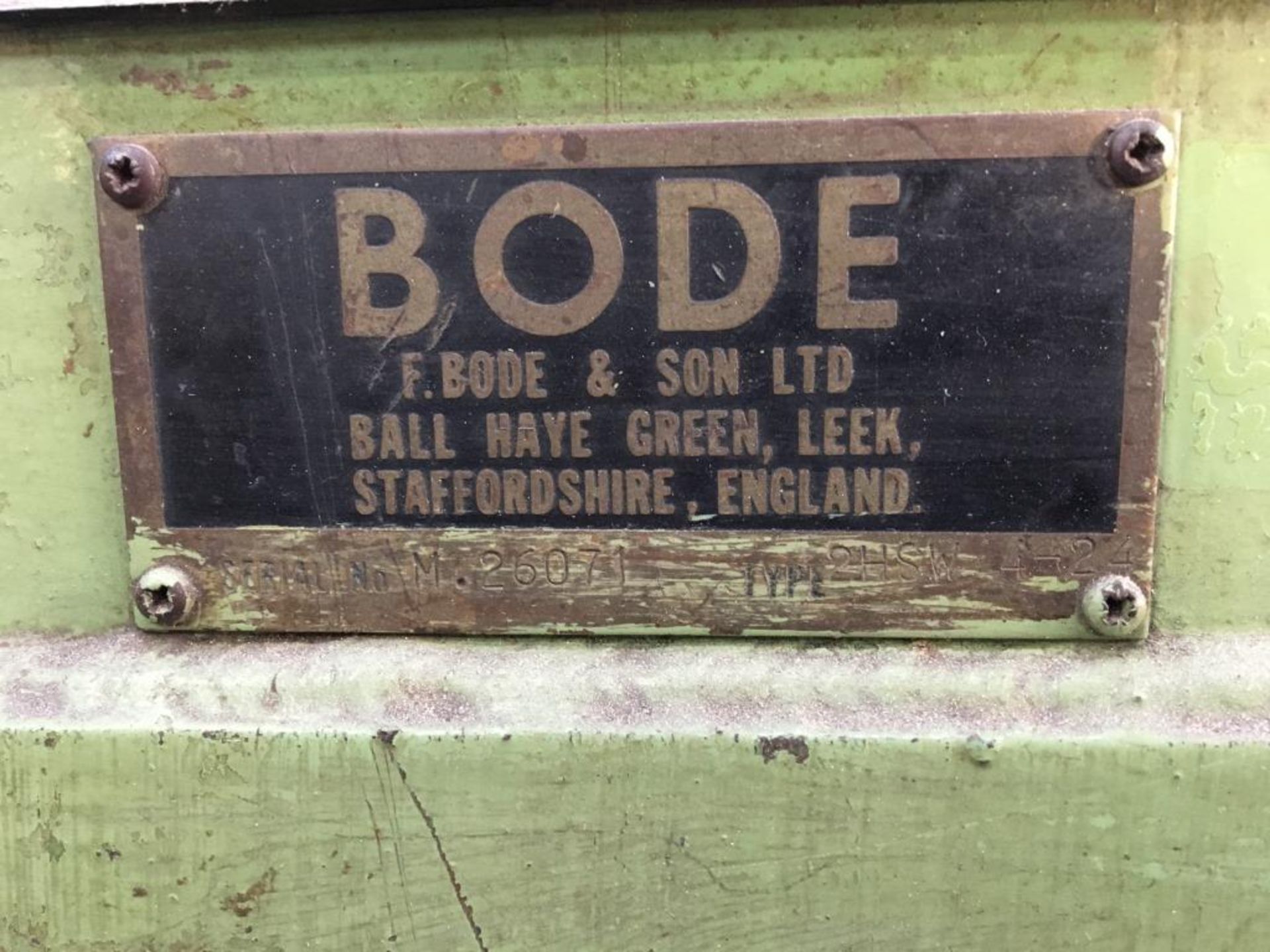 Bode seam welder, Type 2HSW-4-24, Serial no. 26071. This lot cannot be confirmed to be in compliance - Image 3 of 3