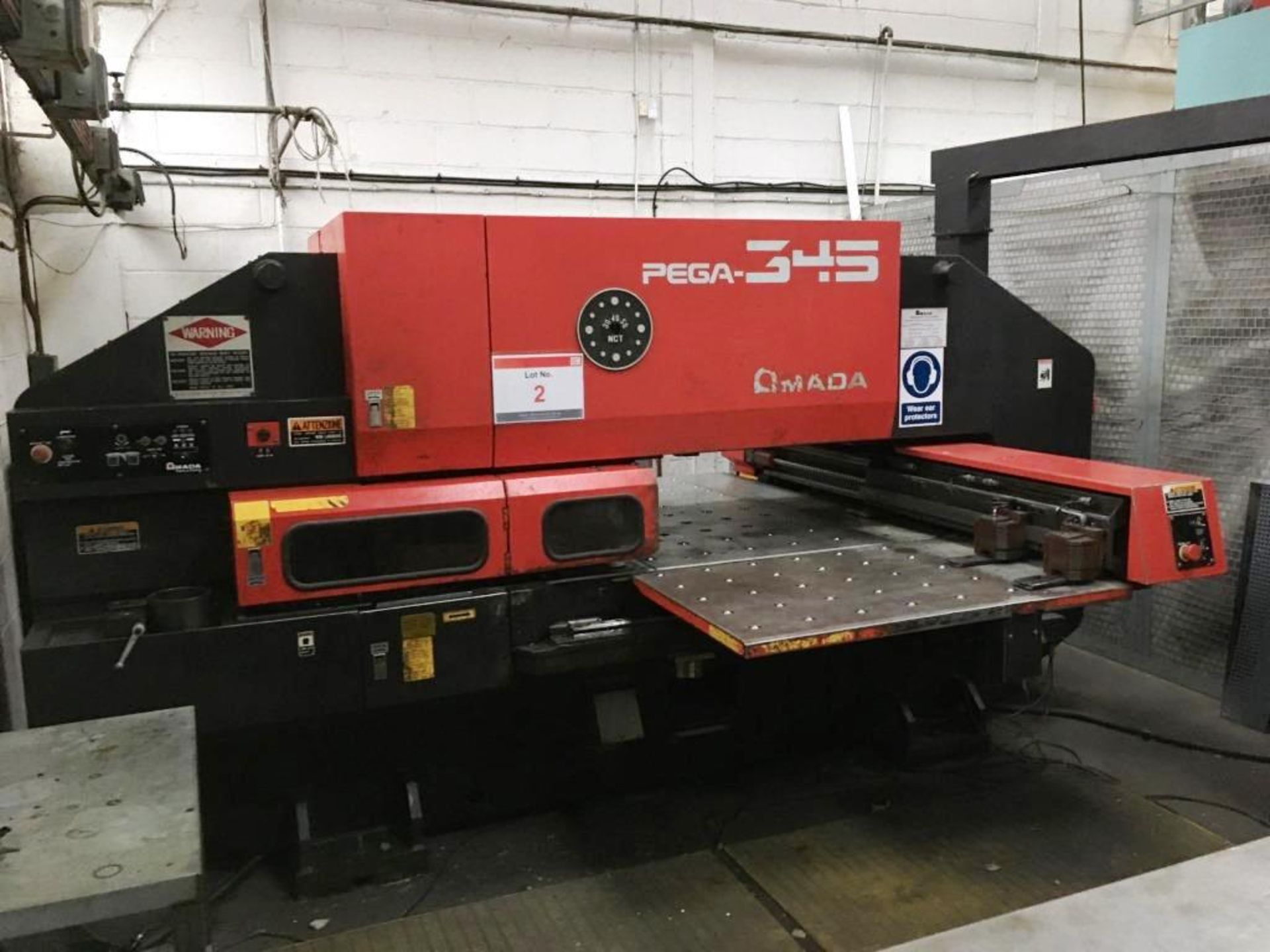 Amada PEGA-345 CNC turret punch with Amadan-04P-C control, 30 ton capacity, Year of Manufacture: - Image 2 of 11