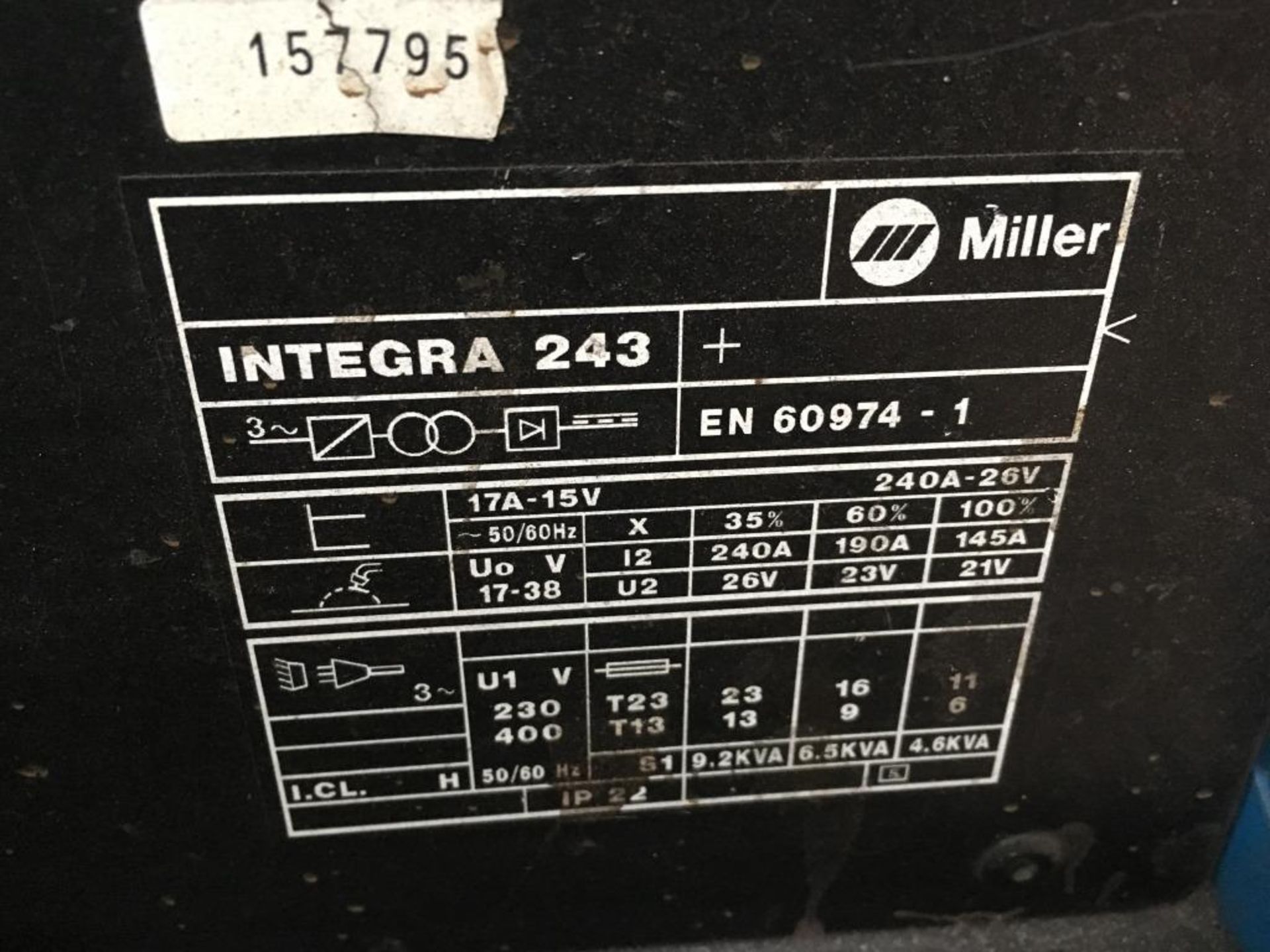 Miller Integra 243 mig welder - Image 4 of 4