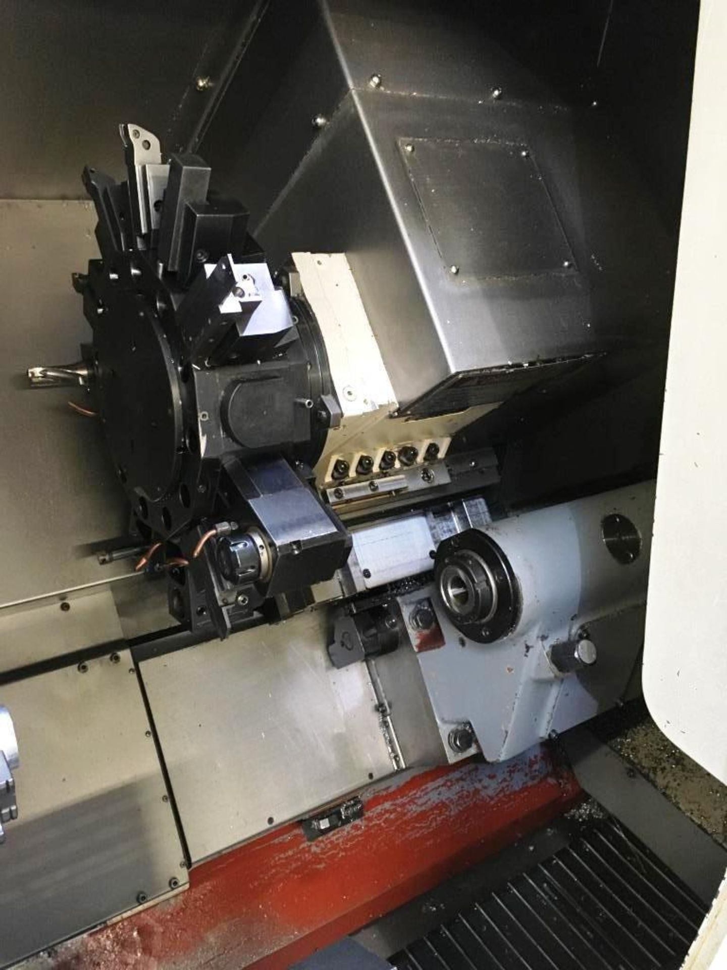 Doosan Mecatec S310NM CNC lathe with FANUC Series 21i TB control, driven tooling and 12 tool - Image 9 of 15