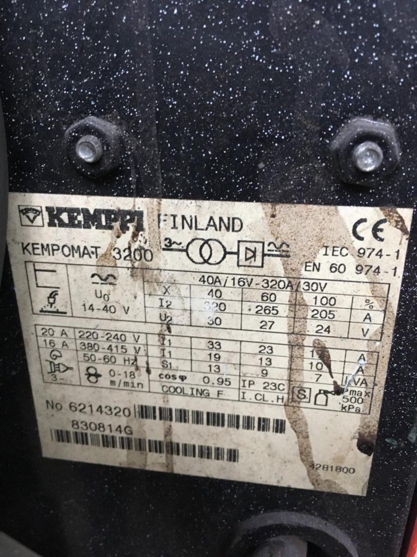 Kemppi Kempo mat 3200 mig welder - Image 5 of 6