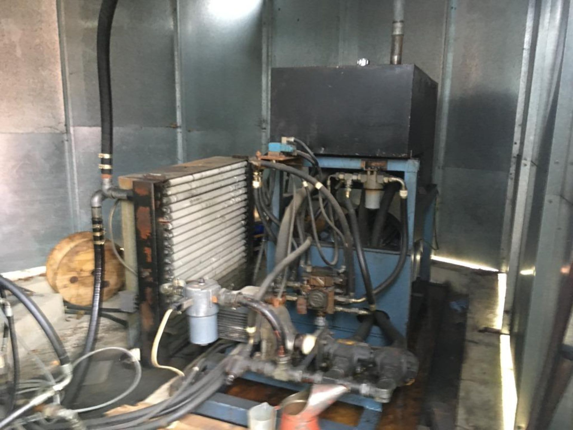 Electric/hydraulic power plant with connections to a twin winch test cradle with drum load measuring - Image 2 of 6