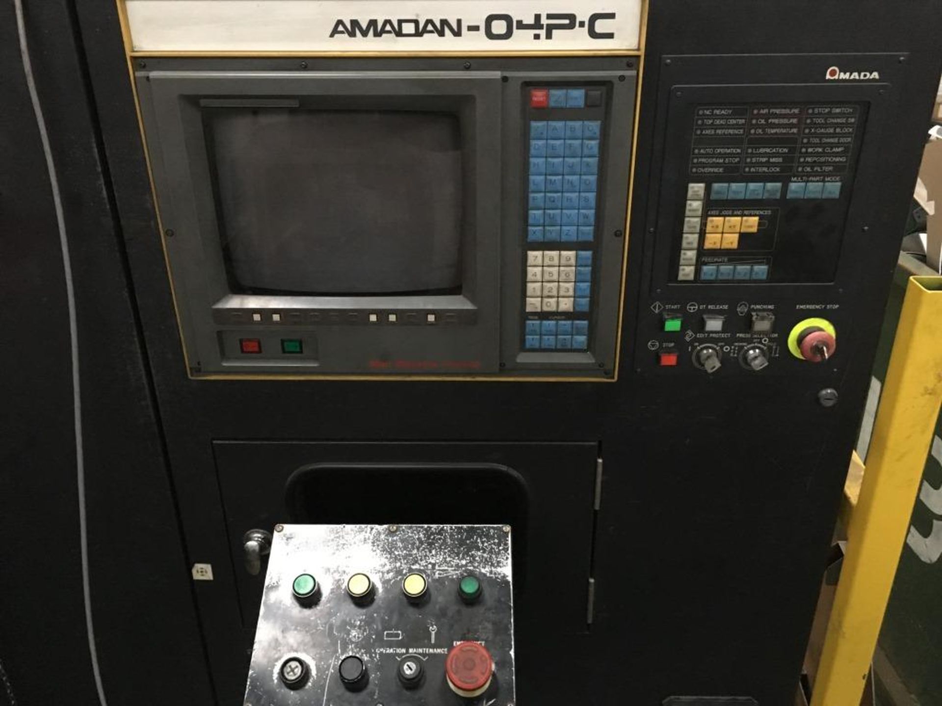 Amada PEGA-345 CNC turret punch with Amadan-04P-C control, 30 ton capacity, Year of Manufacture: - Image 4 of 11