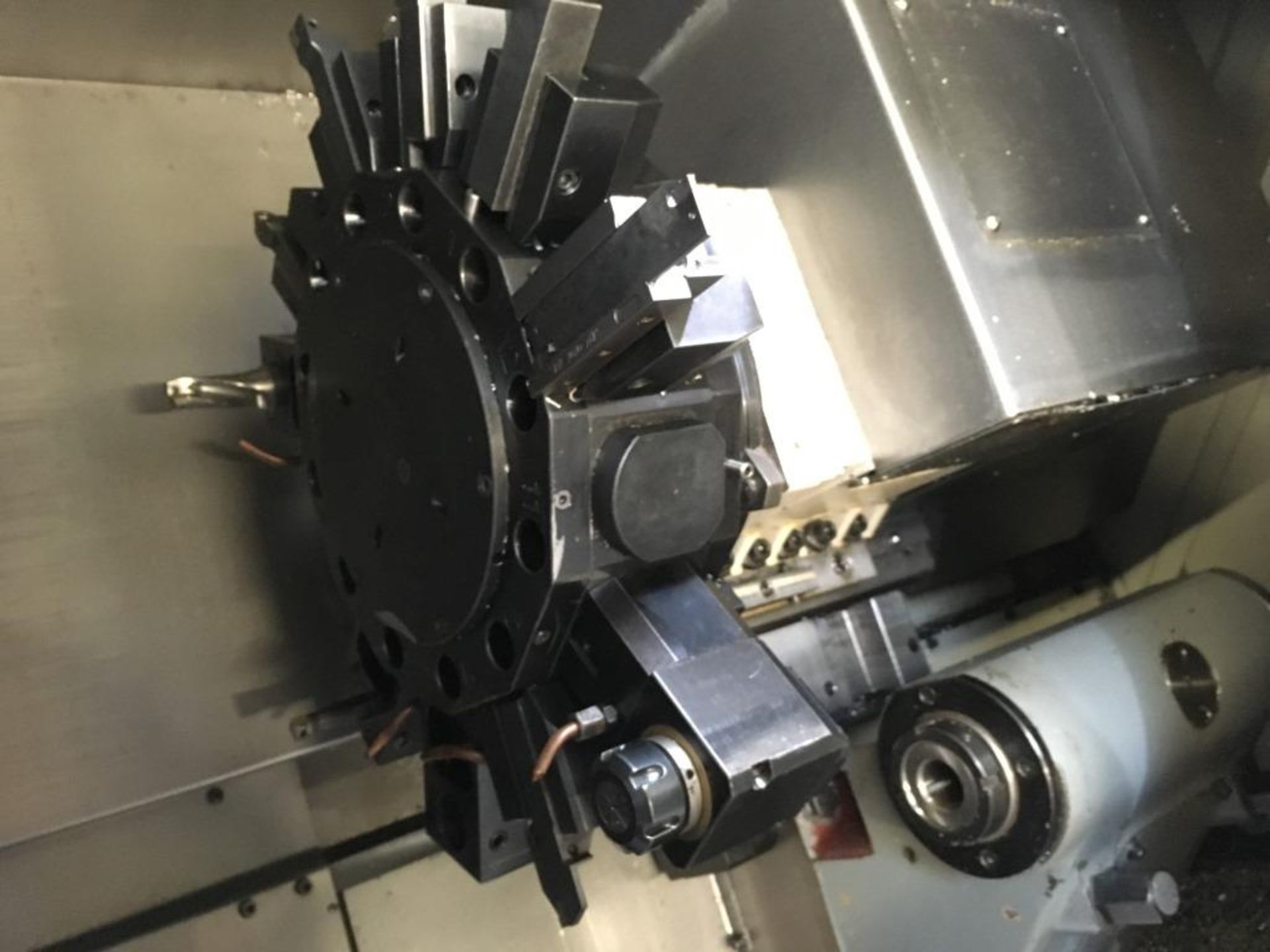 Doosan Mecatec S310NM CNC lathe with FANUC Series 21i TB control, driven tooling and 12 tool - Image 7 of 15