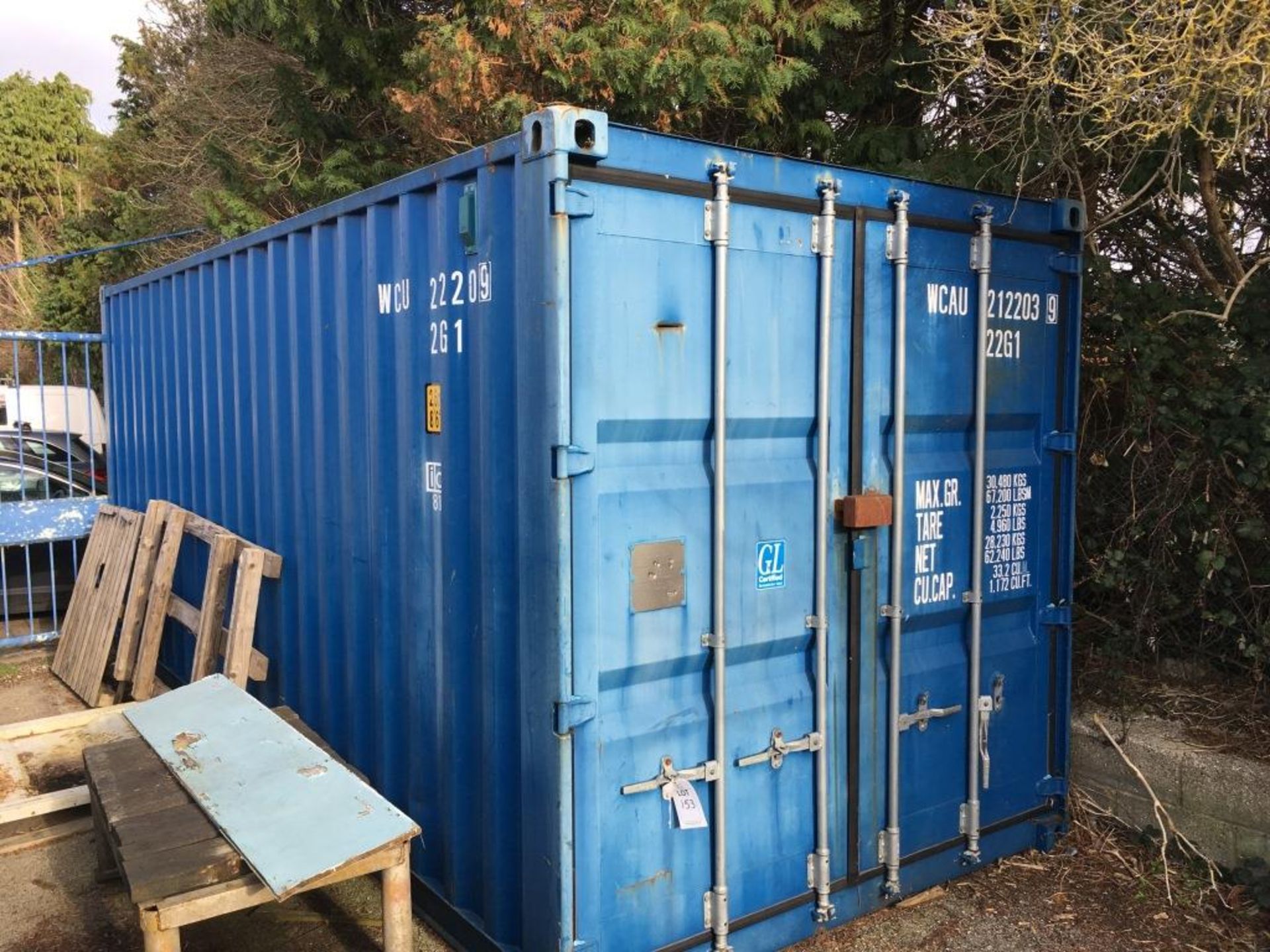 20' cargo container, Year of manufacture 2000. A work Method Statement and Risk Assessment must be