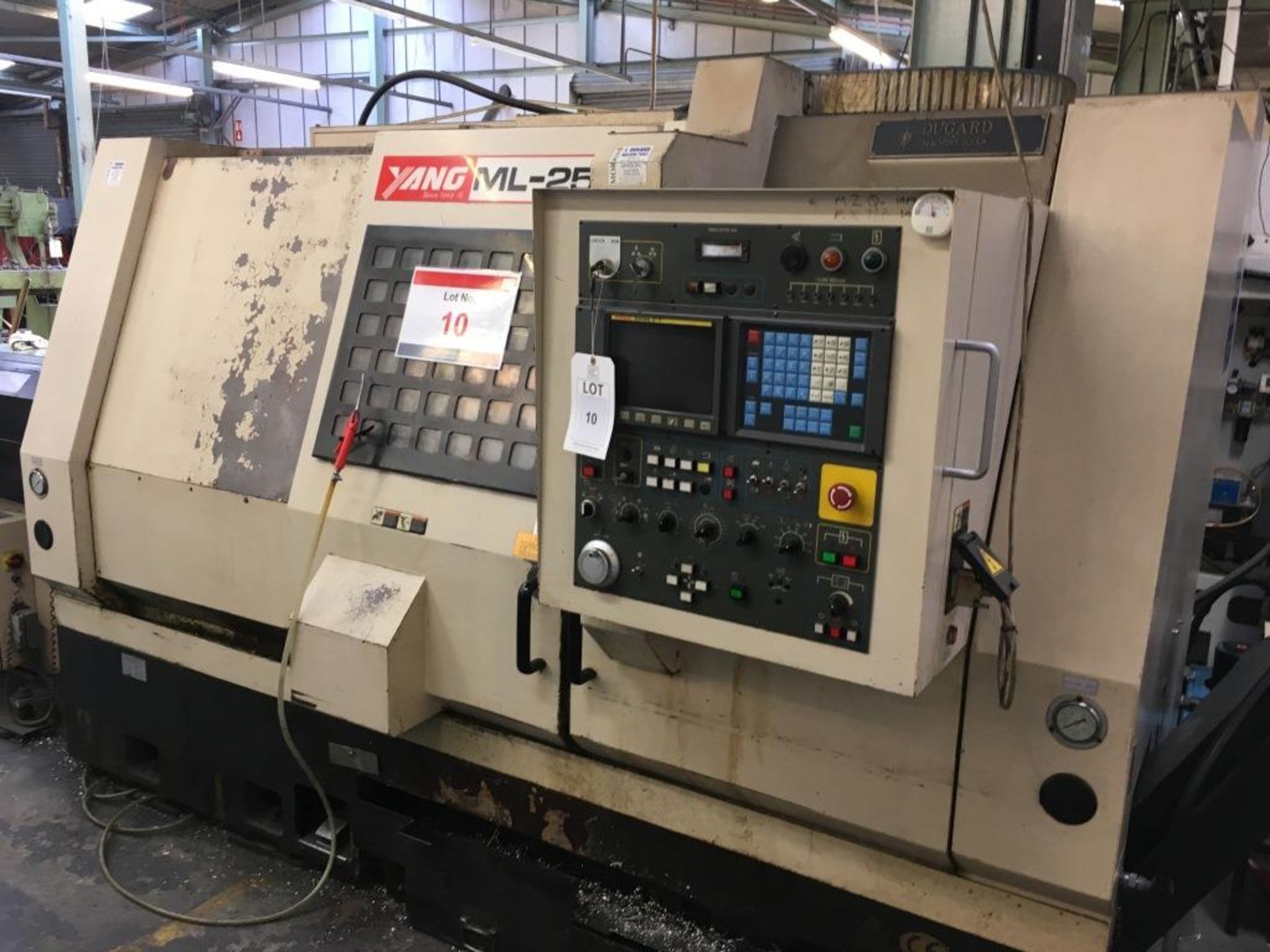 Yang ML-25A CNC lathe with FANUC Series O-T control, Serial No. E10315, Year of manufacture: 1995,