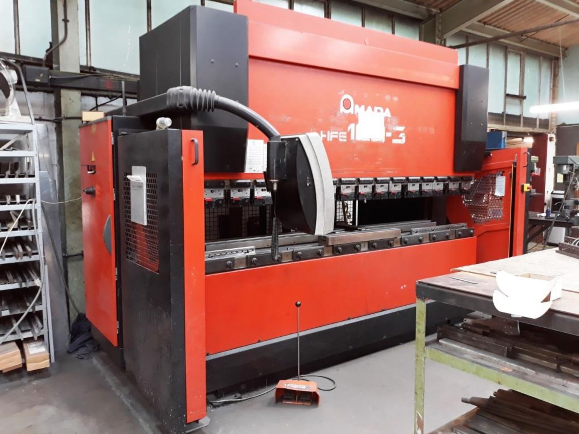 Amada HFE 100-3 CNC hydraulic downstroking press brake, Year of manufacture: 2000, Serial No. - Image 8 of 8