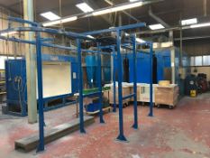 Airflow gas overhead conveyor oven, approx. external dimensions 10.4m long x 3.7m wide x 4.5m