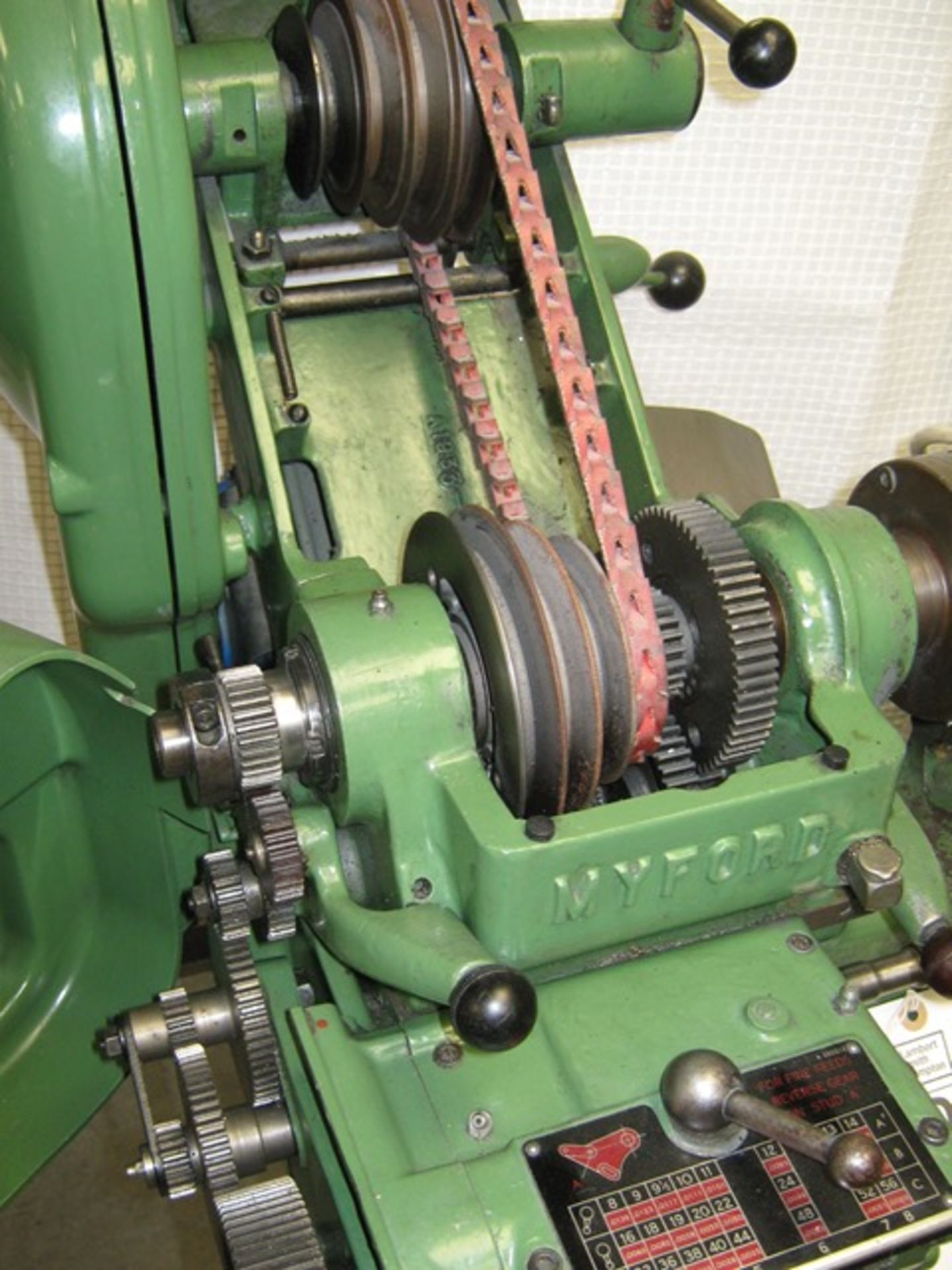 Myford Super 7 lathe, 3 & 4 Jaw Chuck, Faceplate and tooling as shown - Image 3 of 4