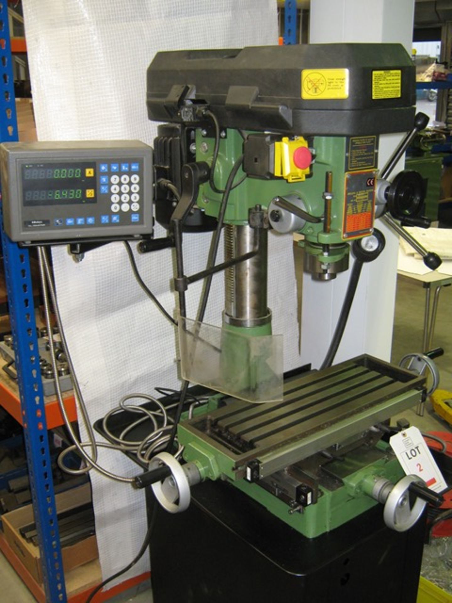 Warco Milling Machine Model Number RF-20 Serial Number 837042 240V 580x190mm Bed, R8 Spindle, - Image 2 of 4