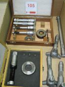 Various Three Point Bore Micrometers and Rings