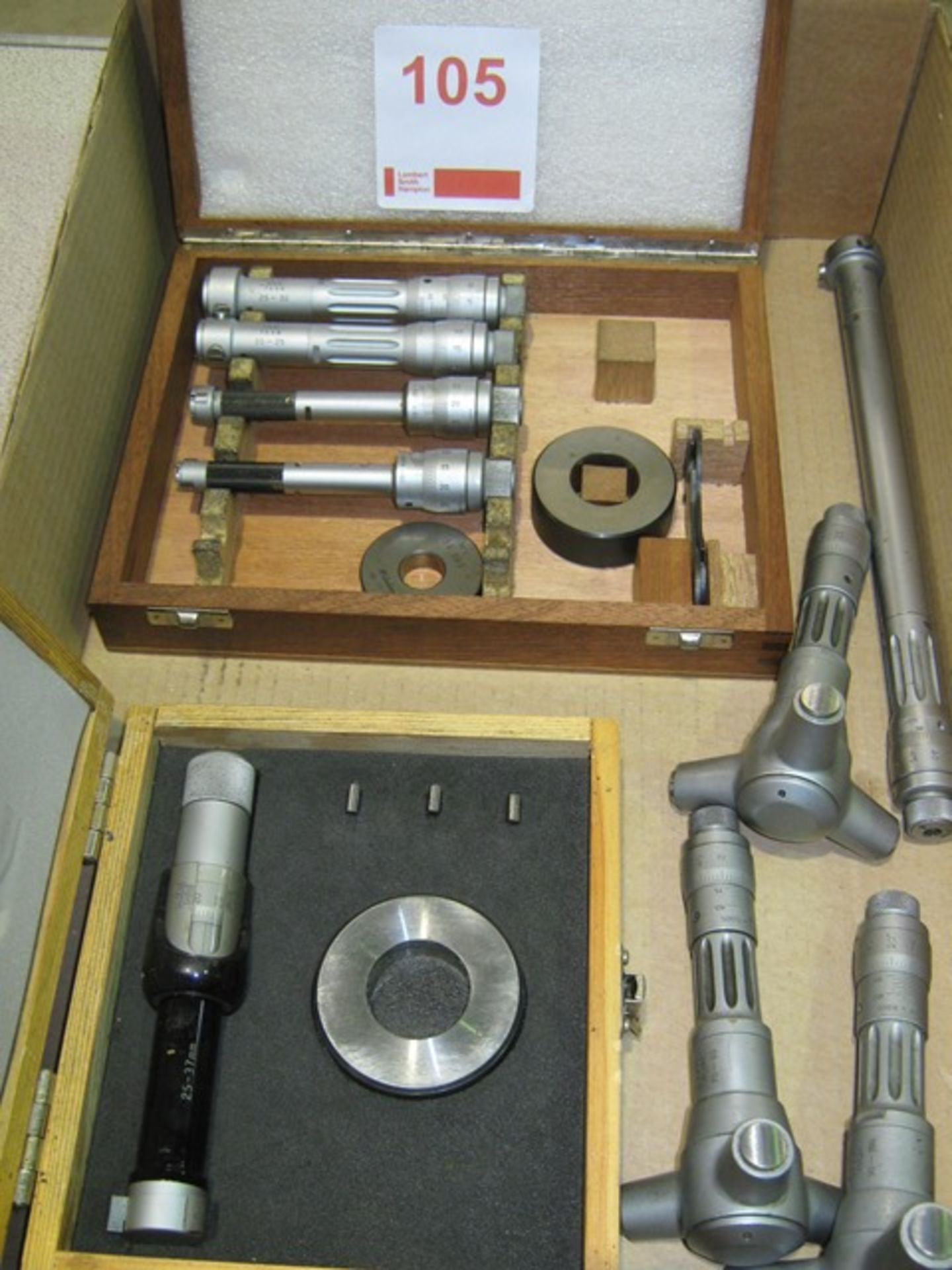 Various Three Point Bore Micrometers and Rings