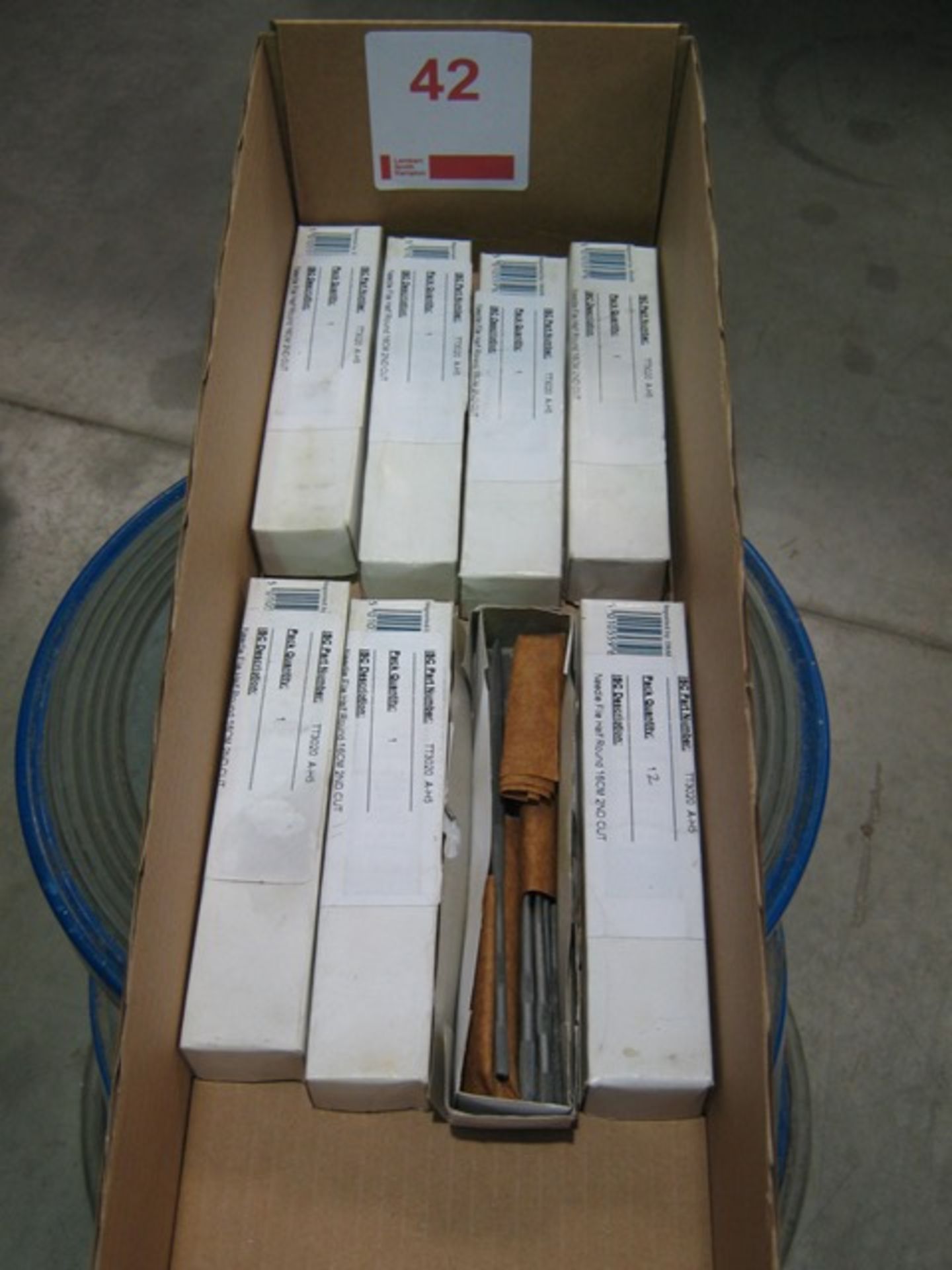 8 x Boxes of 12 Needle Files Half Round (unused)