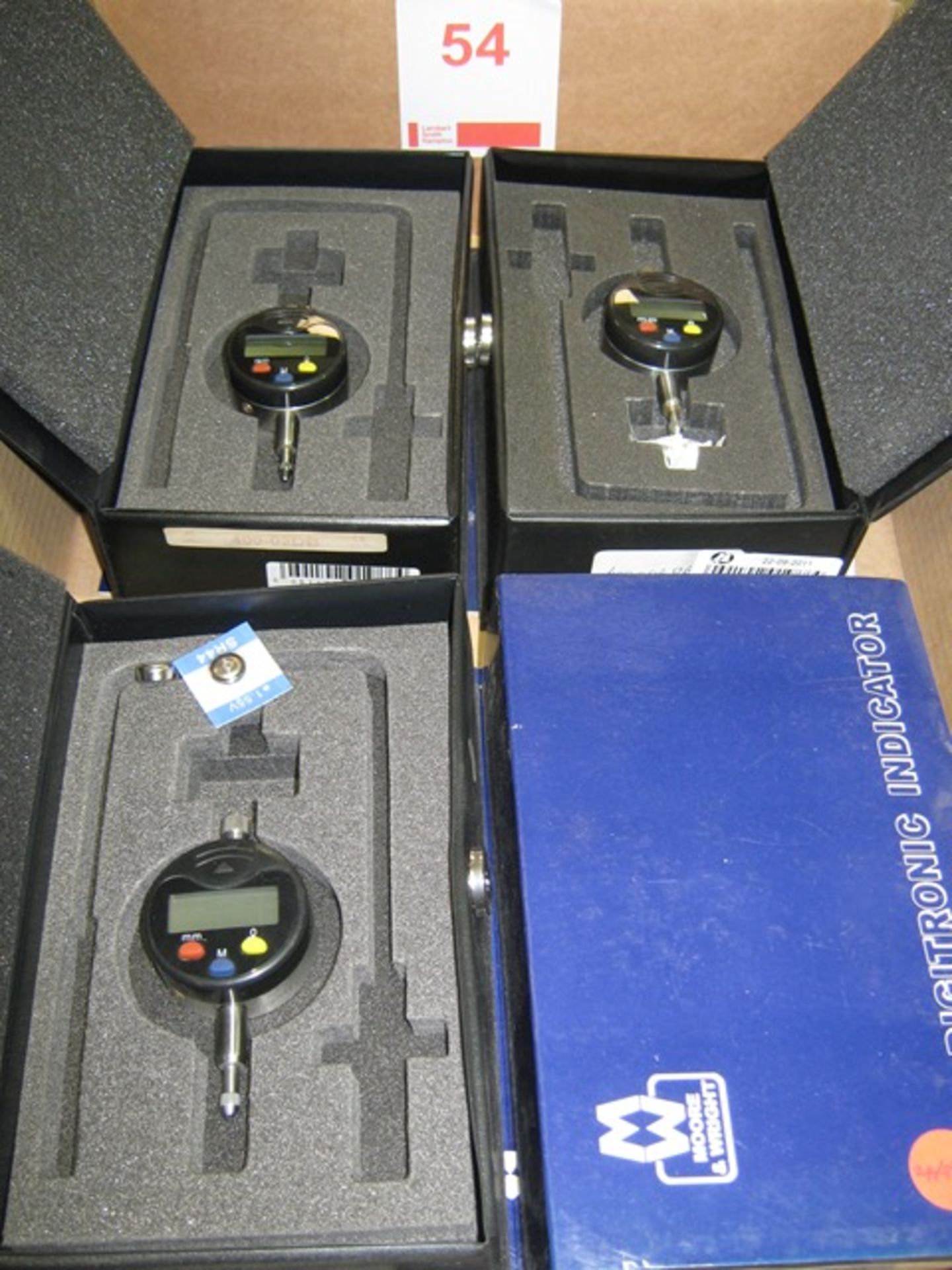 4 off Moore & Wright Digital Indicators (unused)