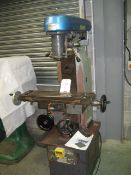 Elliott 00 Turret Mill 28"x7.5" bed, 240V, 3 Morse Vertical Spindle