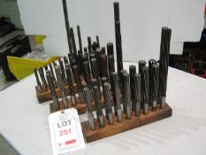 Large Selection Moorse Taper Reamers In Stands