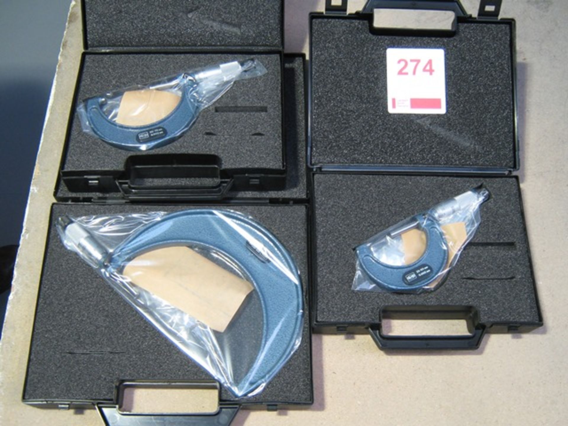 3 x Moore & Wright Micrometers 25-50 / 50-75 / 125-150mm (unused)