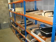 Three Bays Racking 1200mm x 450mm x 1800mm High, (excluding contents)