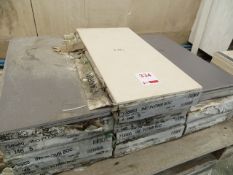 Pallet Containing 112 Cream Ceramic Tiles 600mm x 300mm x 10mm & 70 Dark Grey Ceramic Tiles 600mm