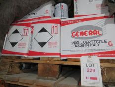 Pallet of boxed Generalkroll high capacity adhesive for marble/stone 15 boxes 12 per box