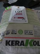 84 bags of Kerakoll H40 Eco Marmorex white aggregate/adhesive 25Kg bags on 2 pallets