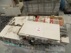 Pallet Containing 180 Cream Polished Ceramic Tiles 600mm x 300mm x10mm